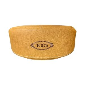 NEW Tods Designer Sunglasses Case Compartment Holder Tan Brown
